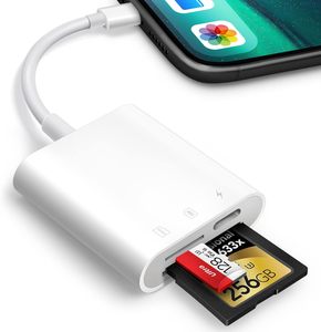 SD Memory Card Reader <strong>3</strong> in 1 Card Reader PD Charging Writer for <strong>Apple</strong> <strong>IOS</strong> 8pin Smart Card Reader for iPhone - Product Image 1