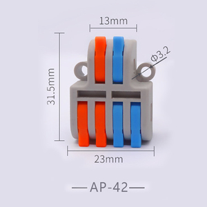 接线端子连接器AP-42电线连接器二进四出迷你零火分离器一进多出2.5扁平快速连接端子 - Product Image 4