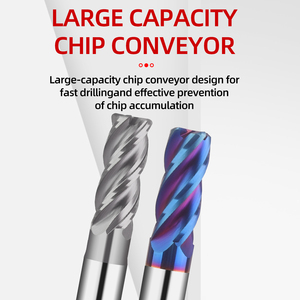4F katı karbür <span class=keywords><strong>End</strong></span> mill CNC freze kesicisi freze uçları için Metal kare düz yüz <span class=keywords><strong>End</strong></span> Mill HRC 45/55/65/70 - Product Image 3