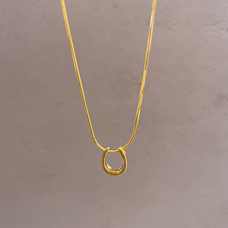 Cadena de cobre dorado X1704
