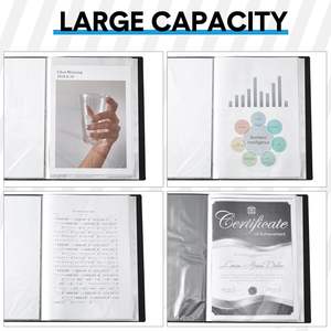 แฟ้มใส่เอกสารสำนักงาน/ธุรกิจ/โรงเรียน แบบกันน้ำ ทนทาน ขนาด A4 30 ช่องใส สำหรับเก็บเอกสาร/งานนำเสนอ/แฟ้มโชว์ผลงาน - Product Image 5