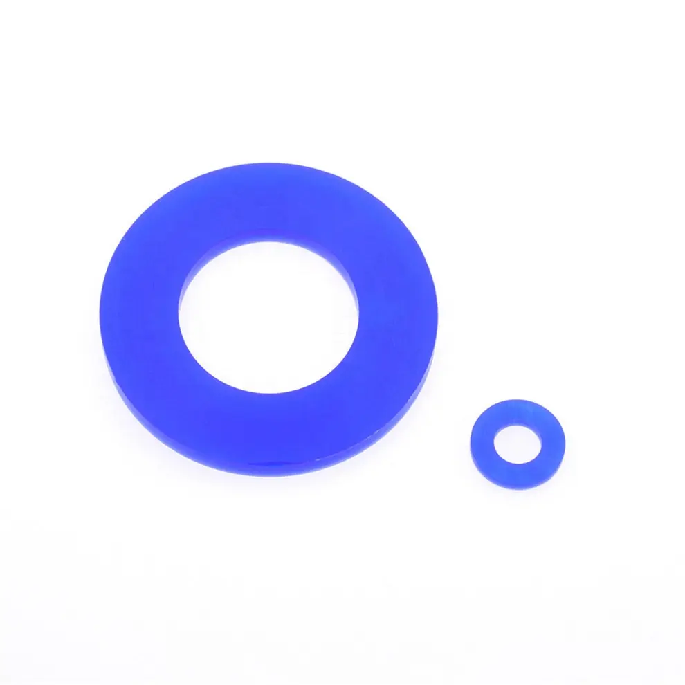 China Manufacturer Blue Silicone Food Grade Round Rubber Washers/Gaskets