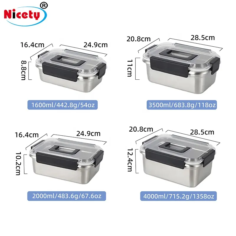 Пользовательский Ланч-бокс из нержавеющей стали bento пищевой контейнер 304 Ланч-бокс для взрослых