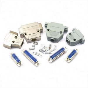 DB9 DB15 DB25 PIN Serial Port Connector หญิงชายเชลล์ซ็อกเก็ตโลหะหัวปลั๊ก 2 แถวทองแดง COM อะแดปเตอร์ซ็อกเก็ต RS232 DP Joint - Product Image 1