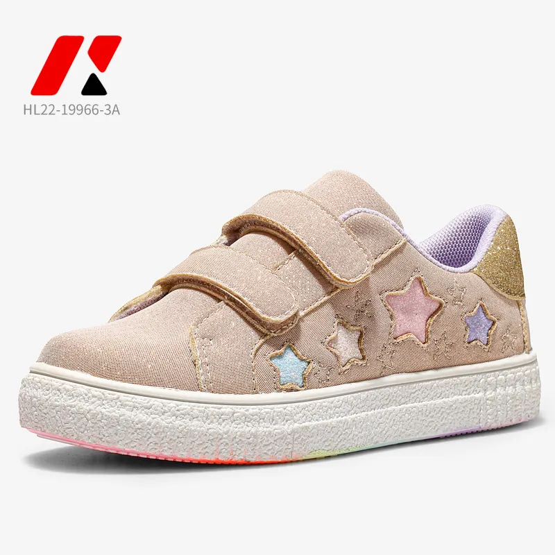 Zapatillas deportivas con Logo personalizado para niños y niñas, calzado de suela suave de albaricoque, informales para Skateboard