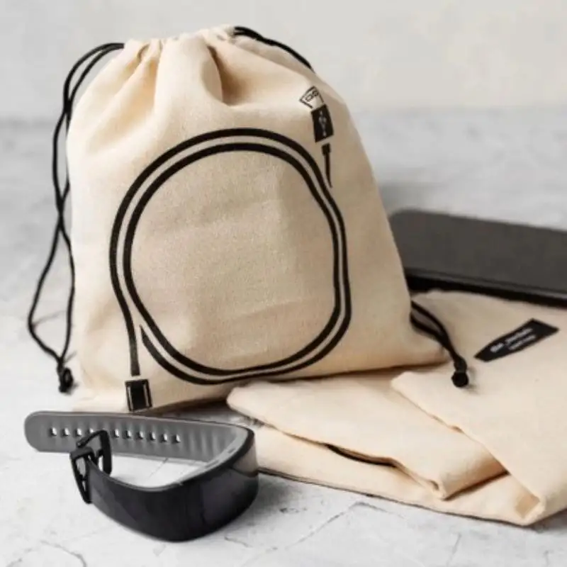 새로운 제품 Drawstring 큰 여행 친환경 Diy 사용자 정의 저렴한 코튼 Drawstr 가방 로고