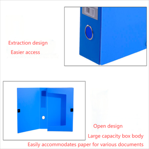 Caja de archivos de PP plegable en caliente de gran capacidad, diseño grueso para un almacenamiento de archivos eficiente - Product Image 5