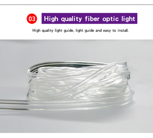 Evrensel araba Led iç ışık 6 1RGB aktif EL Neon APP kontrolü atmosfer ışığı müzik 8M Fiber optik şerit işık - Product Image 3