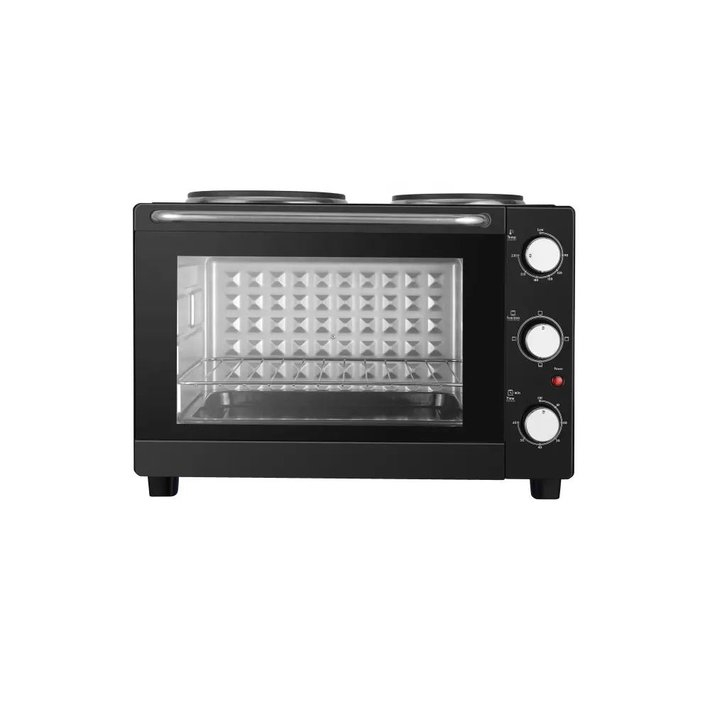Desain Terbaru 30L 35L 45L 60L 230V Counter Top Pemanggang Roti Panggang Oven Listrik Portabel Digital Besar untuk Dapur Rumah