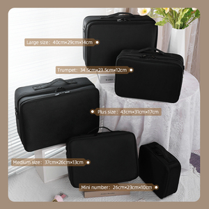 化妆盒便携式旅行盒厂家定制化妆包化妆盒带手柄化妆盒 - Product Image 5