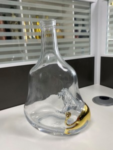 750ml Clear Round Wine Glass Bottle with Cork or Rubber Plug for <strong>Red</strong> and White Wine <strong>Whisky</strong> Imported Liquors New Product
