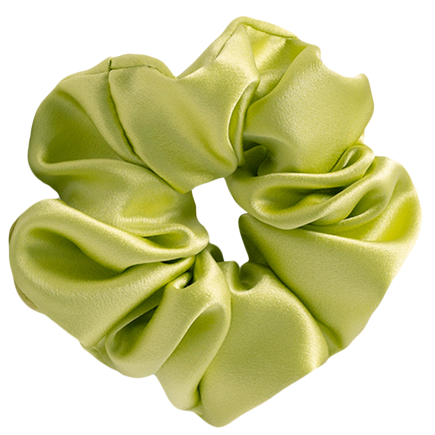 Coletero de seda verde oliva 100% GRADO 6A color liso