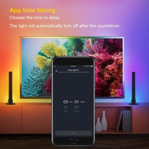 Modern RGB Color-Changing <strong>LED</strong> Night <strong>Light</strong> for Bedroom and Living Room App-Controlled Ambient Mood Music <strong>Light</strong> for Parties - Product Image 4