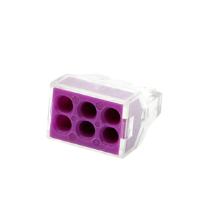 迷你快速电缆电线连接器通用紧凑型导体推入式双向接线端子 - Product Image 3