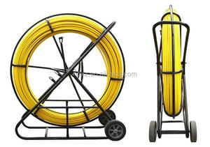 Cable Push Snake Duct Rodder Rods for Fiber Laying Fibre Glass Rodding Conduit Duct Rodders Telecom Snake Cable Push Rodder