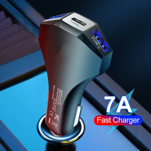 Super Fast Charging <strong>All</strong>-in-1 Metal 3-in-1 Car <strong>Charger</strong> with LED Light Custom Logo OEM &amp; ODM Pd Protection OTP &amp; OVP - Product Image 3