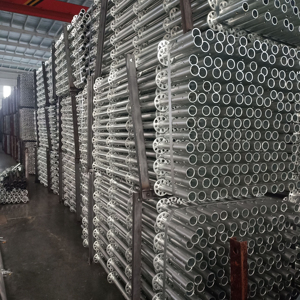 Construcción eficiente Andamio de acero Prop Q235 Material Andamio esencial Ledger Piezas horizontales Incluye tablero de andamio - Product Image 3