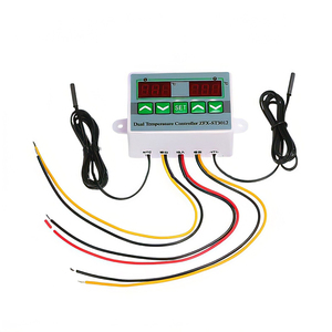 Controlador de temperatura dupla ZFX-ST3012, termostato digital, controle de incubadora, microcomputador, sonda dupla dc 12v 24v/ac 110-220v