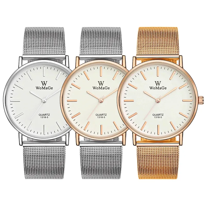 WOMAGE 1118 Luxo Minimalista Quartz Mulheres Relógio Logotipo Personalizado 2023 Novos Populares Senhoras Relógios