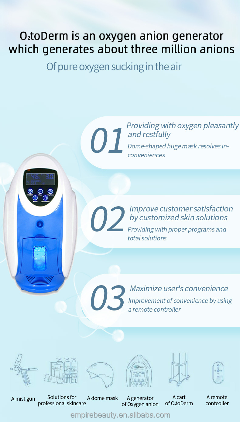 Korea Oxgyen Dome Face Care Machine Skin Care Equipment With Pdt Led Light Therapy Skin Rejuvenation Wrinkle Removal