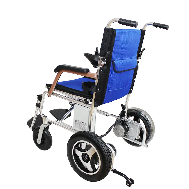 낮은 좌석 이중 제어 알루미늄 합금 특대 안락 의자 다시 방수 단단한 고무 타이어 새로운 디자인 인체 공학적 e 휠 의자