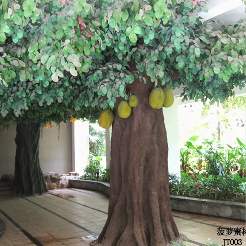 Faux Restaurant en plastique, usine chinoise, décoration, artificiels de fruits tropicaux, arbres à gros prix