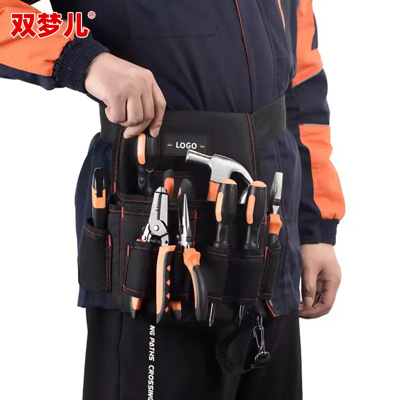 Multifunctional electrician's kit Tool belt Rolls up the electrician's waist kit