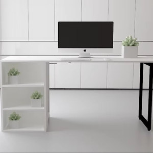 Escritorio ejecutivo de diseño moderno para oficina comercial Estación DE TRABAJO ergonómica con particiones de oficina y mesas de ordenador - Product Image 6