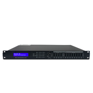 Sistema de sonido profesional, procesador de audio digital DSP, 4 entradas y 8 salidas
