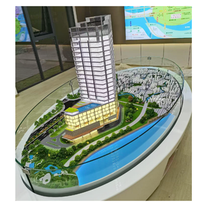 Modern Office <strong>Building</strong> Sand Table, Scale Model of <strong>Building</strong> With Lighting and Surrounding Environment <strong>Architectural</strong> Scale Models - Product Image 1