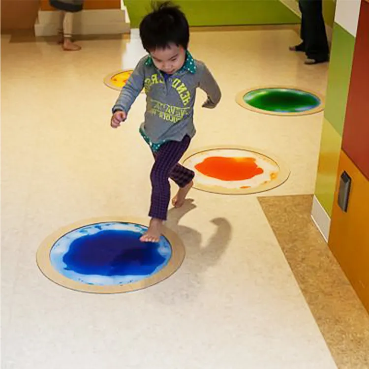 Alfombra de goma no tóxica 3D para niños, esteras sensoriales de juego para Autismo