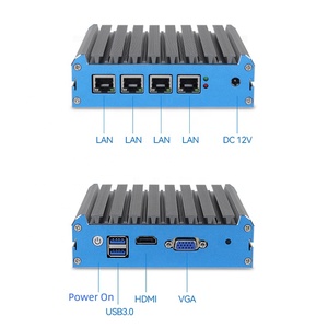 Fanless Industrial 4 LAN Port <strong>Network</strong> Multigigabit Ethernet PfSense Router Linux Mini PC - Product Image 5