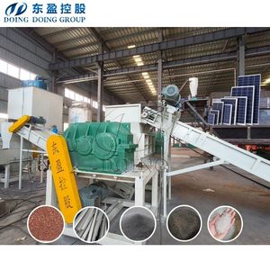 低エネルギー消費ガラス破壊機械用太陽光発電リサイクル