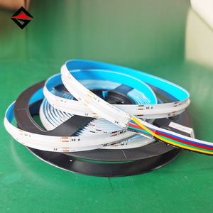 Kalite 12V 24V rgb cct 840led 21W 5m rulo esnek rgbcct cob led şerit - Product Image 1
