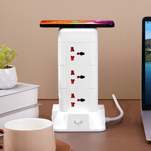 Toma de corriente USB múltiple Toma de extensión eléctrica vertical Toma de extensión de Torre - Product Image 3