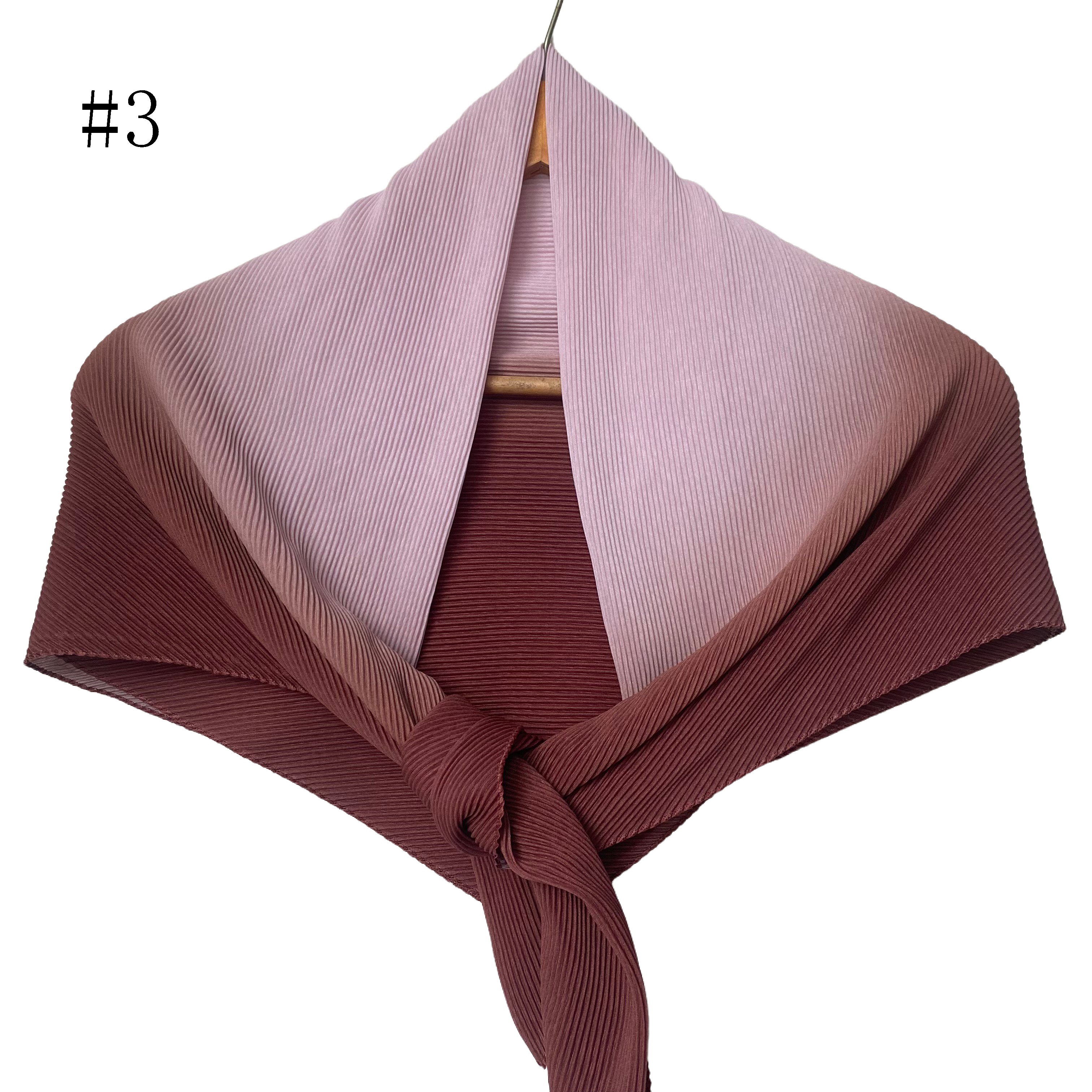 Foulard carré ombré en coton -#3