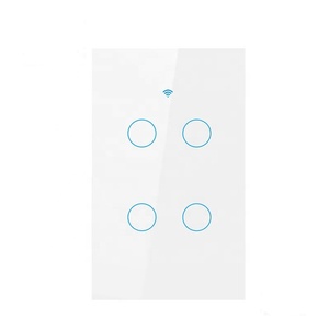 Alexa ses kontrolü ile akıllı dokunmatik WiFi 120 tipi duvar anahtarı, abd standart, tek canlı/nötr tel uyumlu - Product Image 6