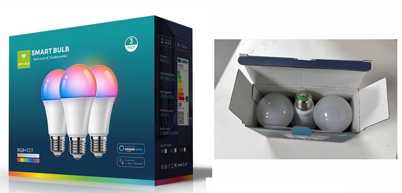 Blanc 3pcs ampoule seulement