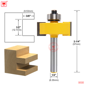 1/2 "1/4" Shank t-slot kesici yönlendirici Bit seti anahtar delikli yakıt deposu kapağı Bit Hex cıvata T freze ahşap için kesici ağaç İşleme aleti - Product Image 5