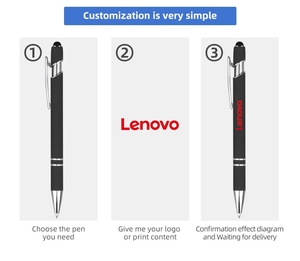 <strong>New</strong> Multifunction Aluminum Customized Metal Ballpoint Pen Multi Colors Custom Logo Metal Pens 1.0mm <strong>Writing</strong> Width - Product Image 3