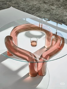 Modern Fashion Resin Material Production of Colored Transparent <strong>Glass</strong> <strong>Table</strong> <strong>Edge</strong> Several - Product Image 6
