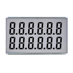 Anpassen von 7 Segmenten 6-stelliges monochromes LCD-Anzeige modul Benutzer definiertes Sieben-Segment-LCD für Leistungs messer