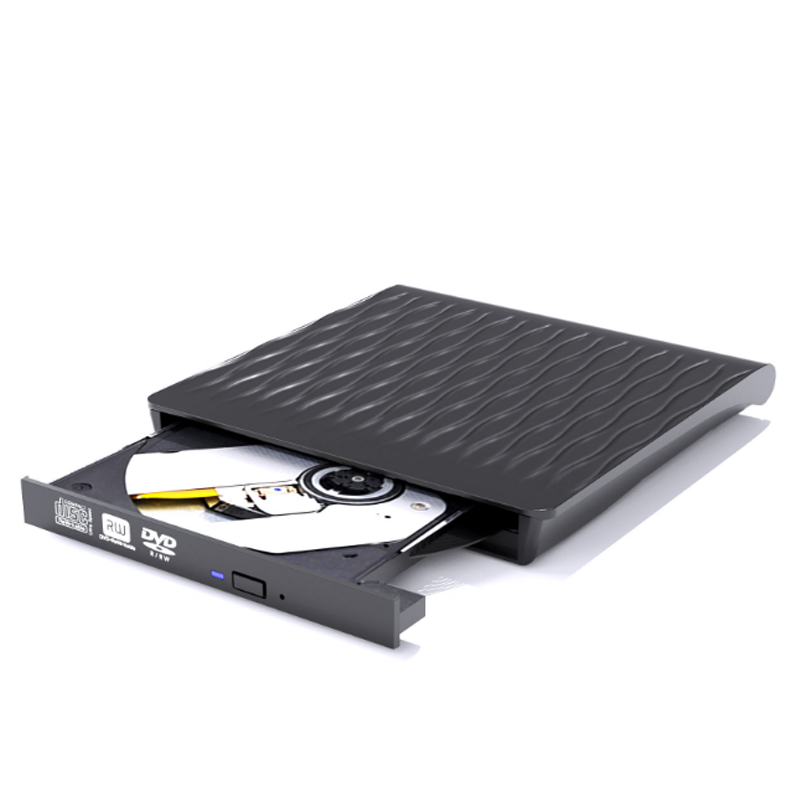 Black 12.7mm USB 3.0 + USB C DVD-RW