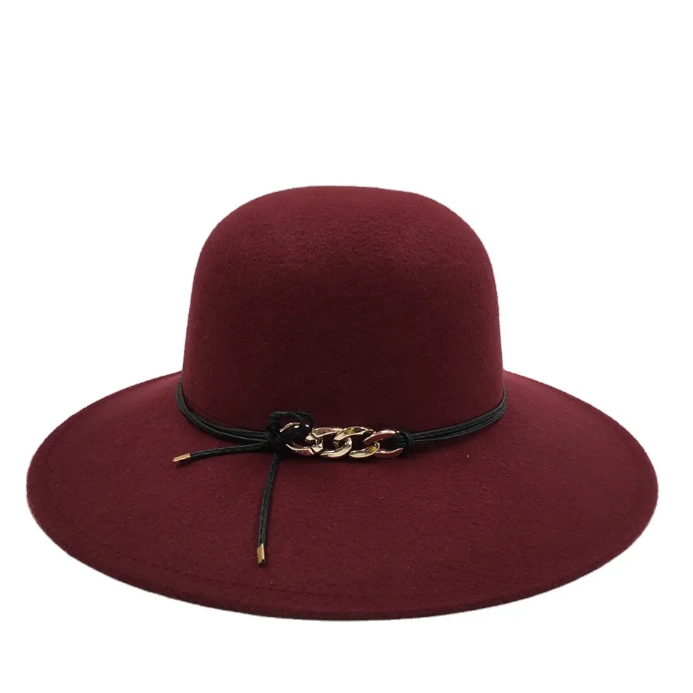 Chapeau en feutre de laine pour femme, accessoire de haute qualité, vente en gros, collection hiver, chine