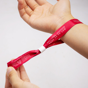 <strong>Cost</strong>-Effective Custom Fabric Wristbands - Disposable, Perfect for Event <strong>Entry</strong>, Music Festivals, Trade Shows, and Promotions. - Product Image 4