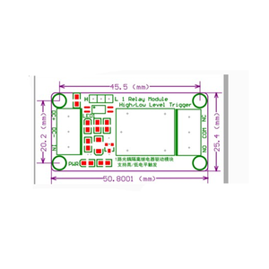 モジュール1チャンネル5V/12V/24Vリレーモジュール1チャンネルリレーオプトカプラ分離サポート高低レベルトリガーリレー - Product Image 4
