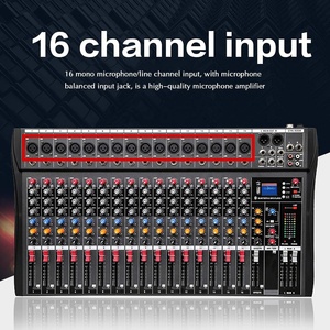 Mezclador de audio de 8/12/16 canales con grabación de PC Micrófono XLR Entrada/salida RCA para profesionales y principiantes - Product Image 2