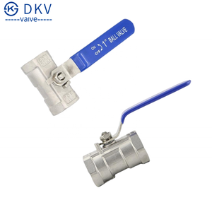 DKV 201 304 316 из нержавеющей стали цельный Шаровой Клапан 1000WOG BSP NPT резьбовой SS304 1 шт. ручной шаровой клапан для контроля расхода воды - Product Image 3