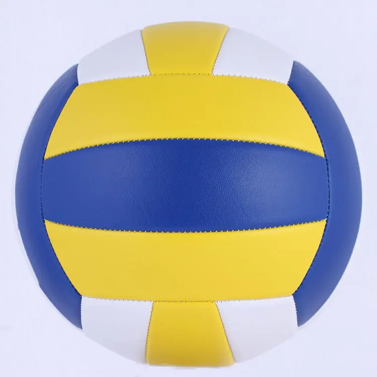 Grosir serat mikro busa lembut Pvc/Pu bola Volley warna-warni ukuran 4/5 bola voli pantai kustom