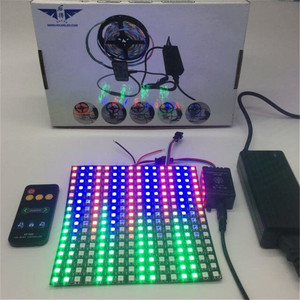 Гибкий светодиодный пиксельный точечный матричный экран SMD 5050-WS2815 встроенный IC DC12V 64 или 256 светодиодов двойной сигнал независимо адресованный модуль - Product Image 4
